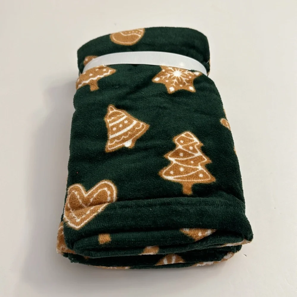 3pc DEBORAH CONNOLLY Holiday Bath Towel Set - Parade Gin - Green/Camel